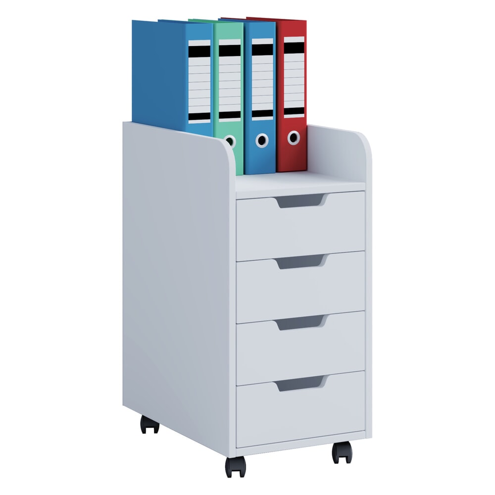 VCM Rollcontainer Konal Mini, weiss