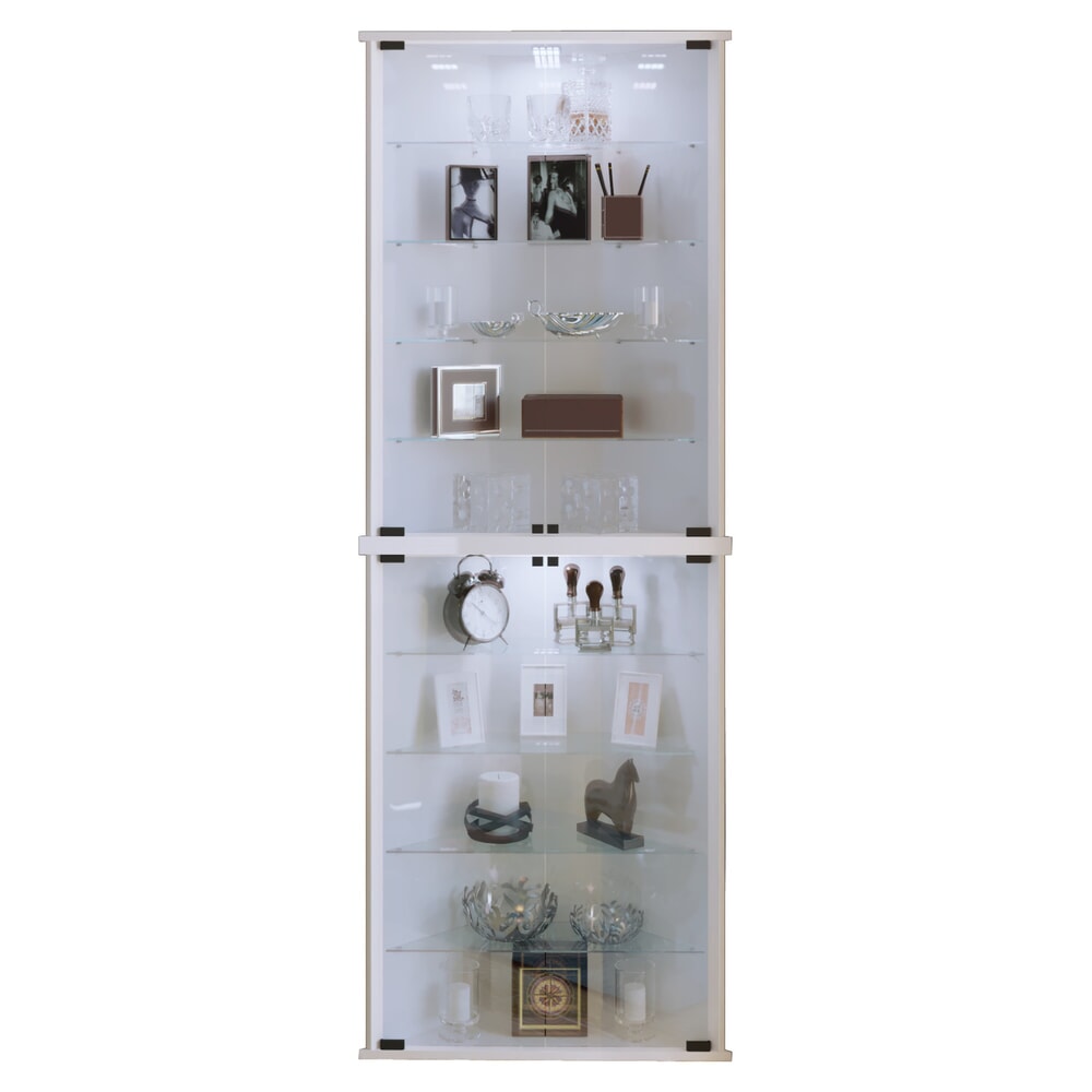 VCM Eckvitrine Vecko Maxi, weiß