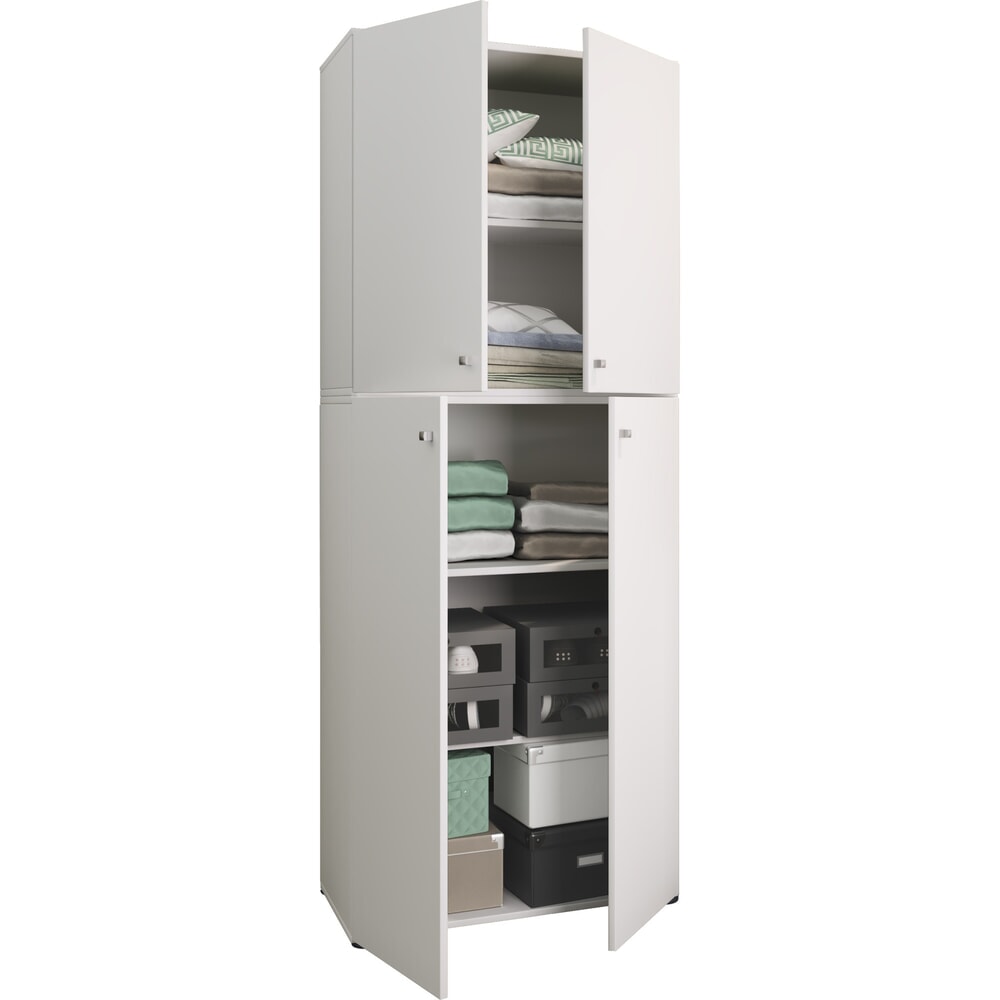 VCM Kleiderschrank Lona XXL Drehtüren, weiss