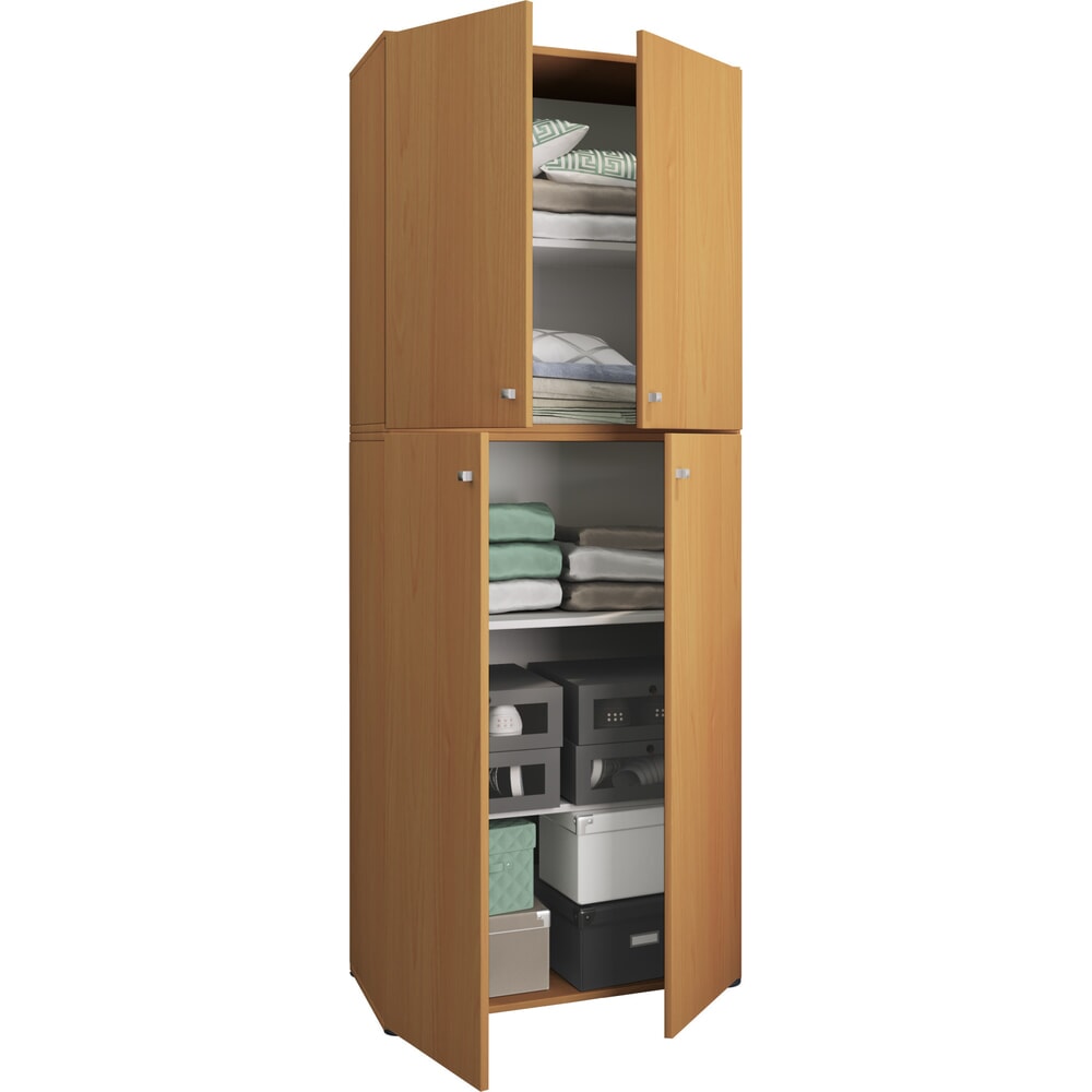 VCM Kleiderschrank Lona XXL Drehtüren, Buche