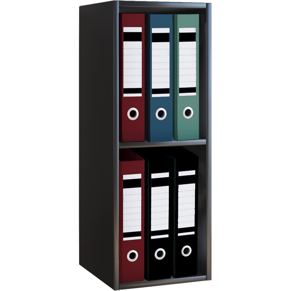 VCM Büro-Regal Offas 2-Fach, schwarz