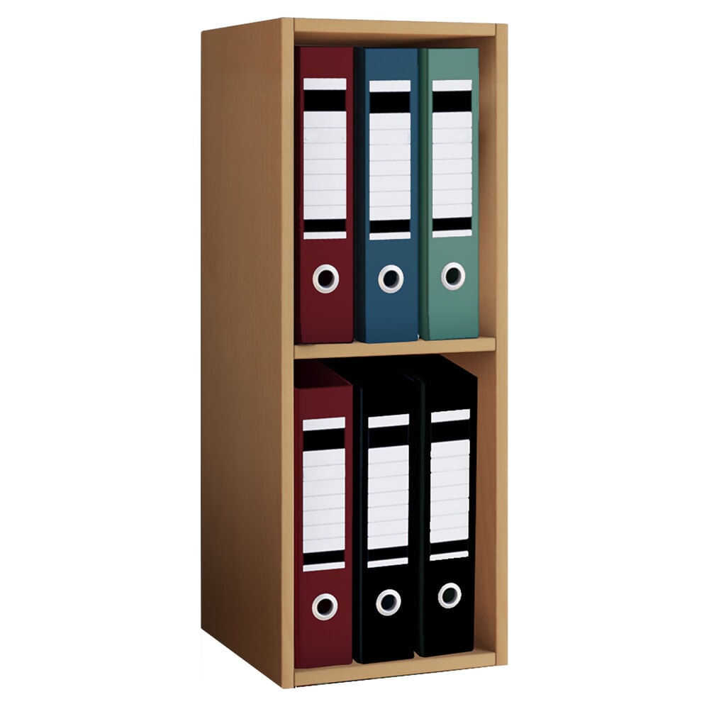 VCM Büro-Regal Offas 2-Fach, Buche