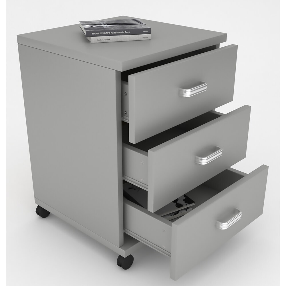 VCM Rollcontainer Tobila, grau