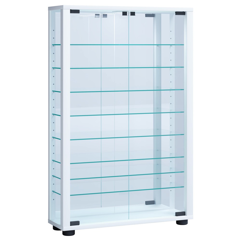 VCM Wandvitrine Vitrosa Mini mit Spiegel, weiss