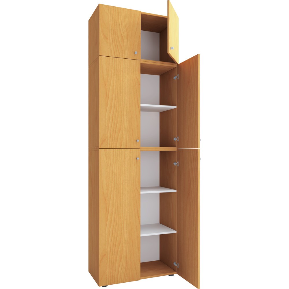 VCM Büroschrank Lona XXL Drehtüren, mit Aufsatz, Buche