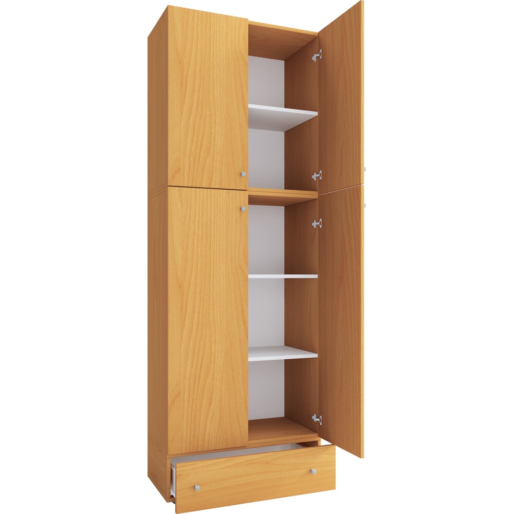 VCM Büroschrank Lona XXL Drehtüren, mit Schublade, Buche