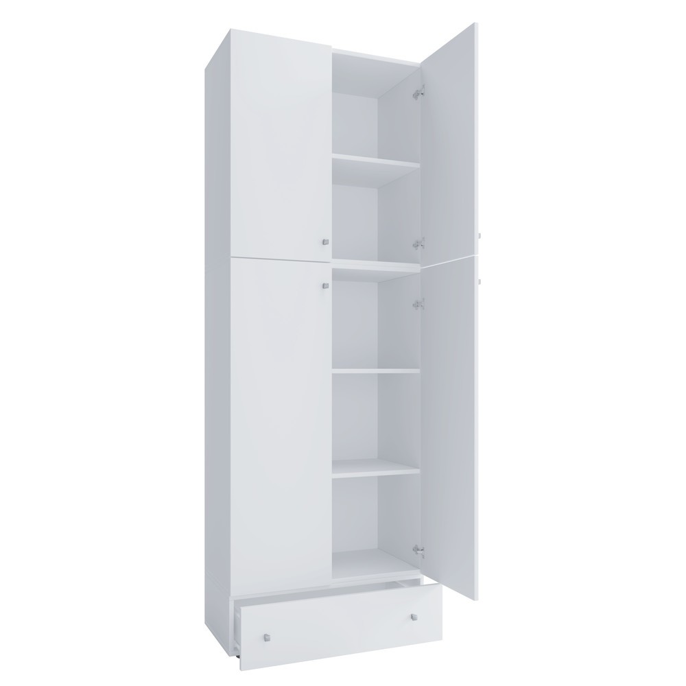 VCM Kleiderschrank Lona XXL Drehtüren, mit Schublade, weiss