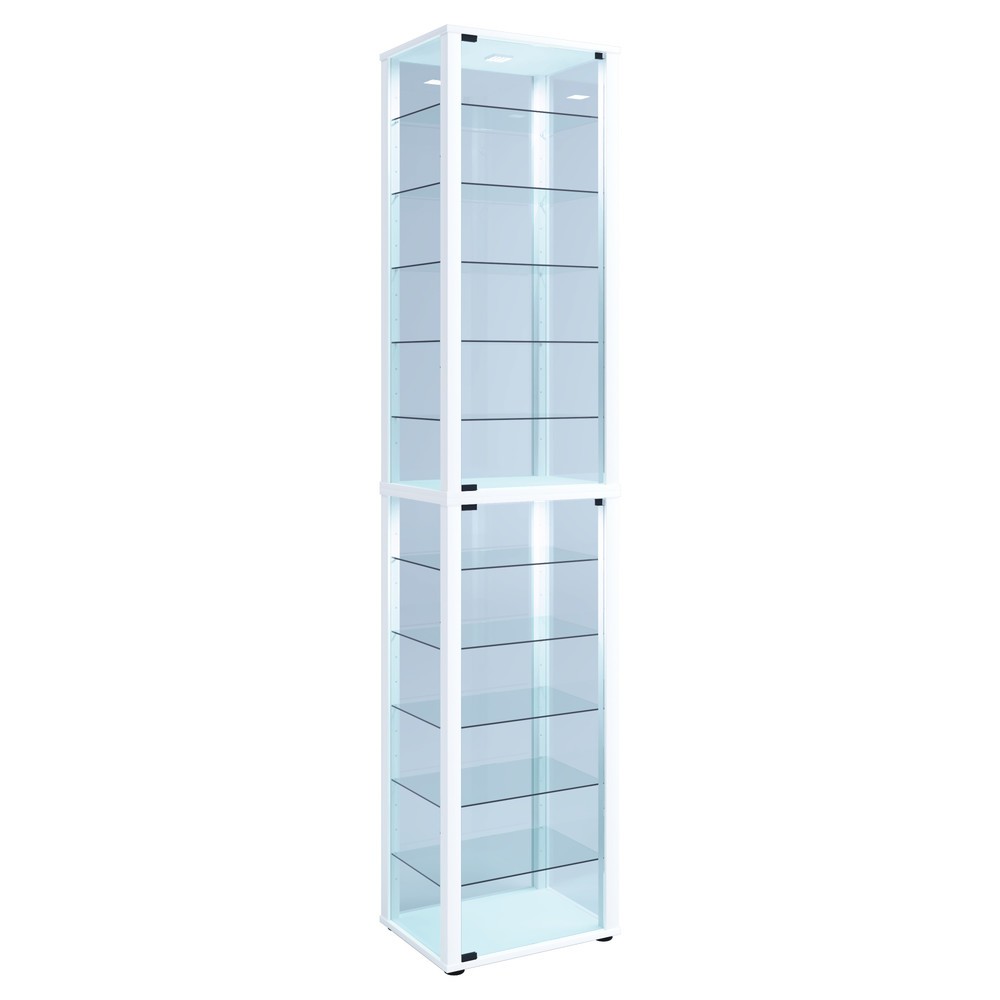 VCM Standvitrine Kavisa XXL, weiss