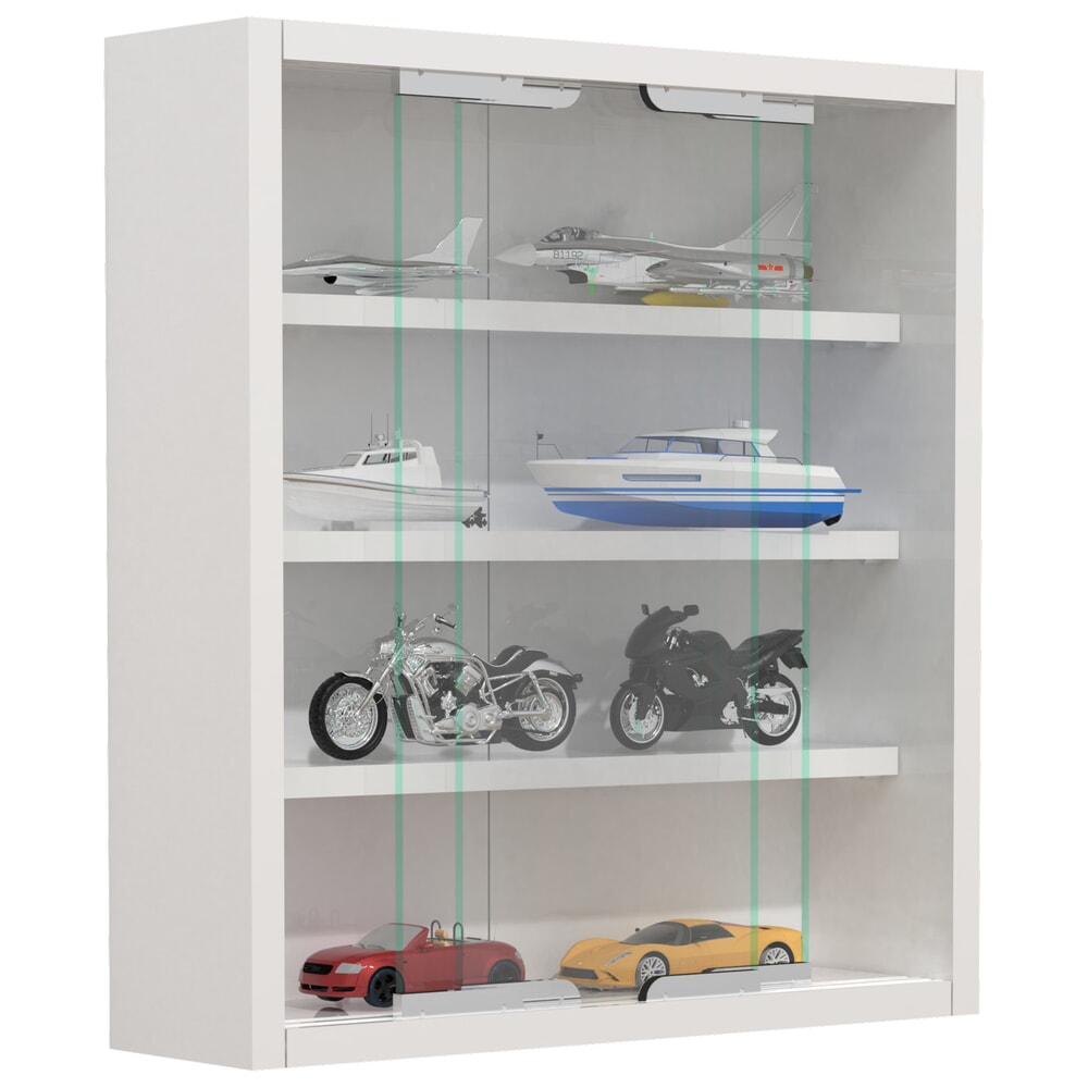 VCM Wandvitrine Agisa S, weiss