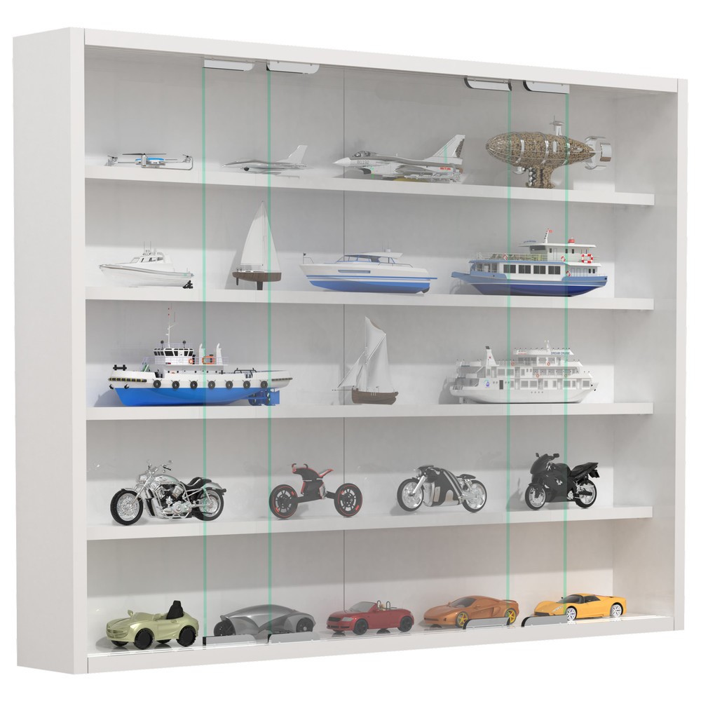 VCM Wandvitrine Agisa L, weiss