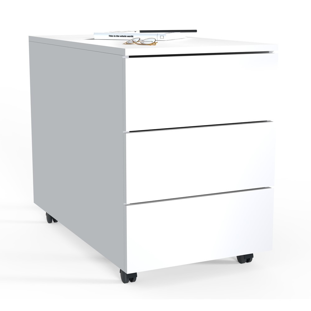 VCM Rollcontainer Dalosa 70 3-SB, weiss