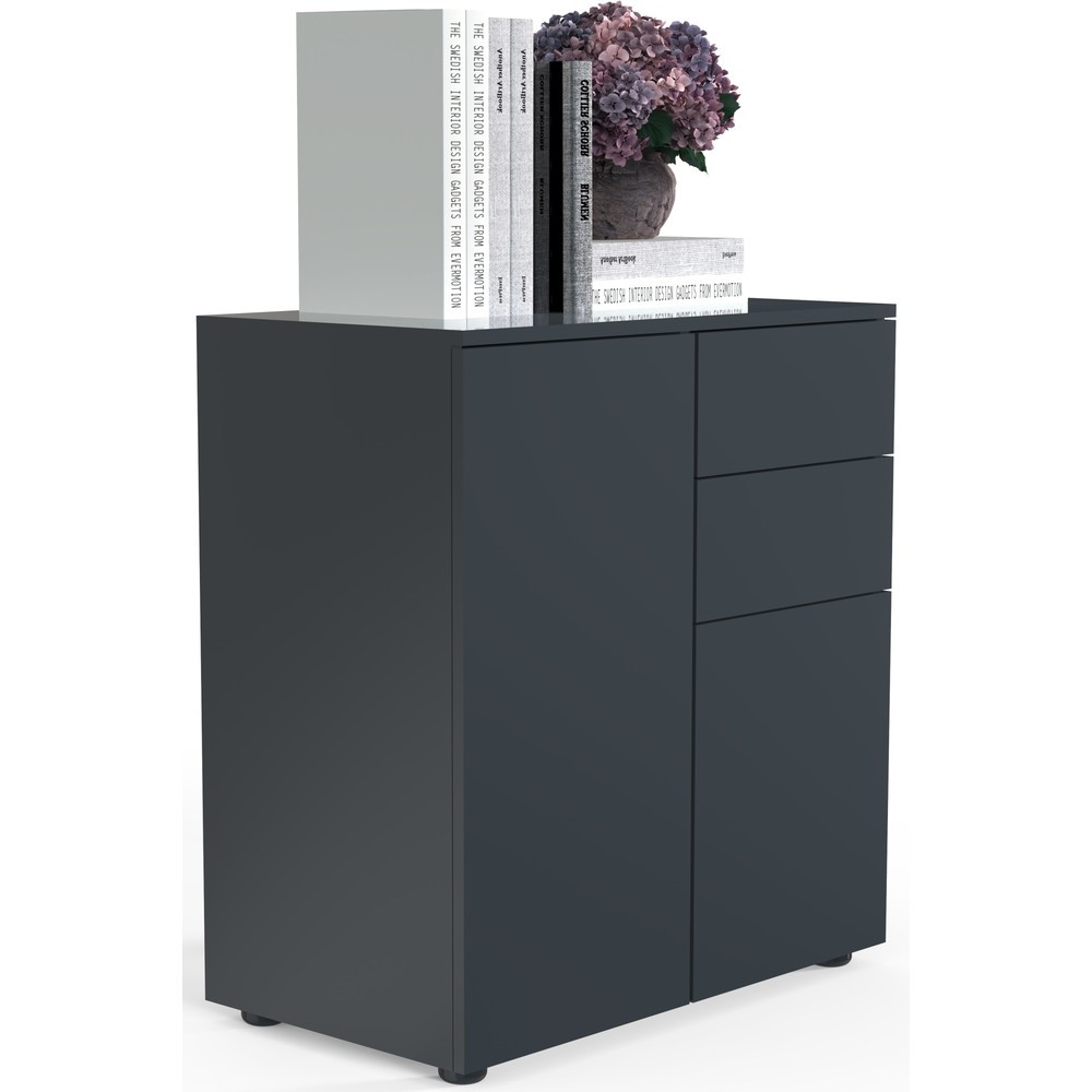 VCM Büroschrank Dalosa 4-Fach, anthrazit
