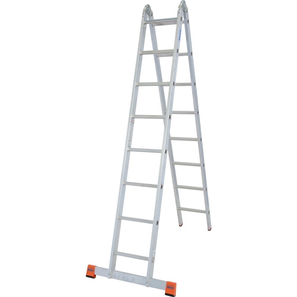 KRAUSE® MONTO Gelenk-Doppelleiter TriMatic 2x8 Sprossen