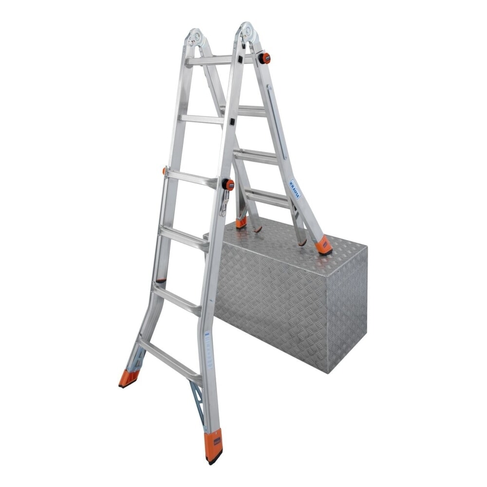 KRAUSE® MONTO Gelenk-Teleskopleiter TeleMatic 4x4 Sprossen