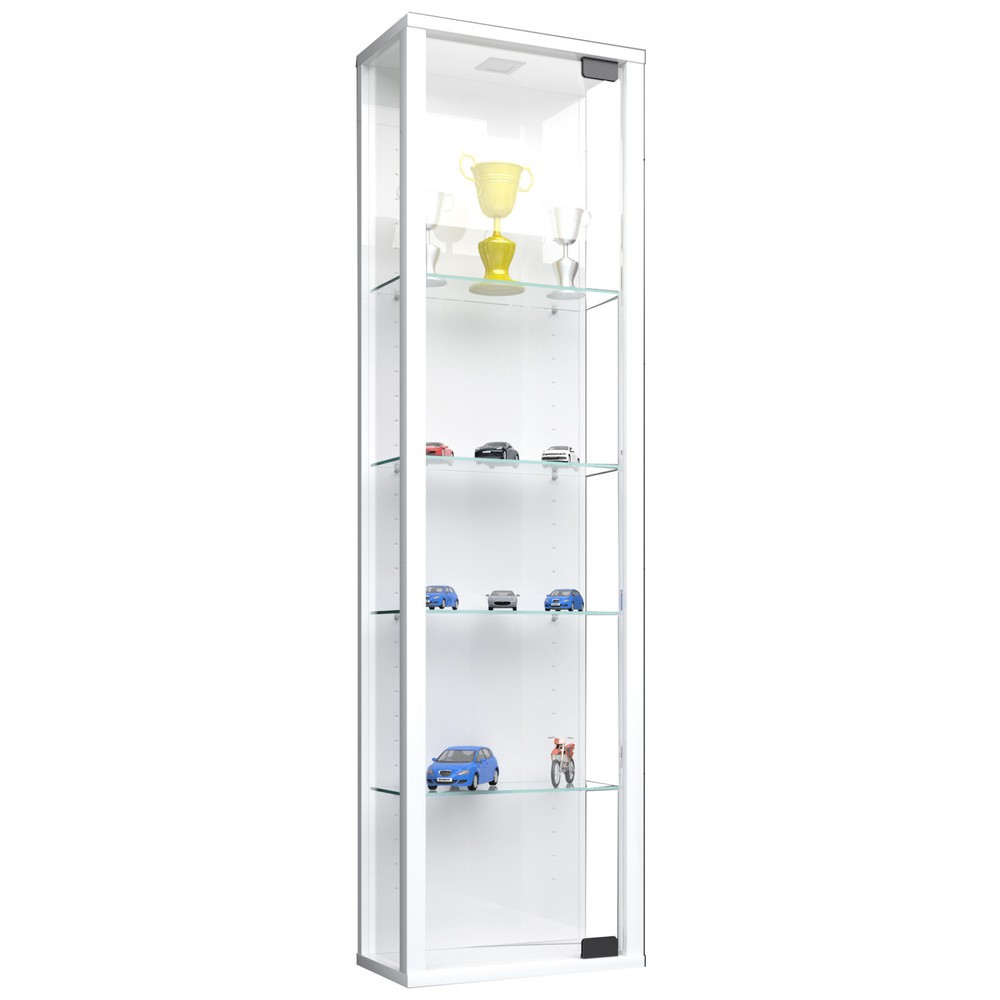VCM Wandvitrine Stano Mini, inkl. LED-Beleuchtung, weiss