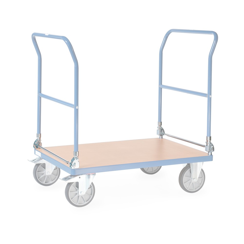 Klappbare Schiebebügel für fetra® Schiebebügelwagen, beidseitig, Breite 800 mm