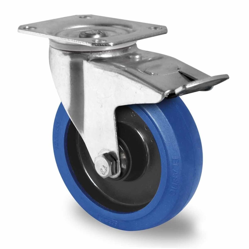 Lenkrolle mit Totalfeststeller ø 125 mm Serie R4E1 Kugellager