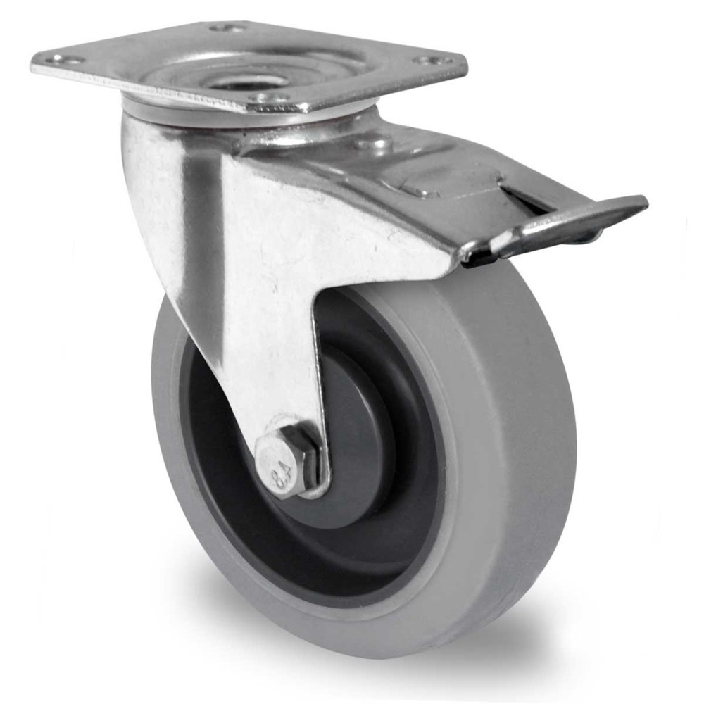 Lenkrolle mit Totalfeststeller ø 100 mm Serie P2D2 Kugellager