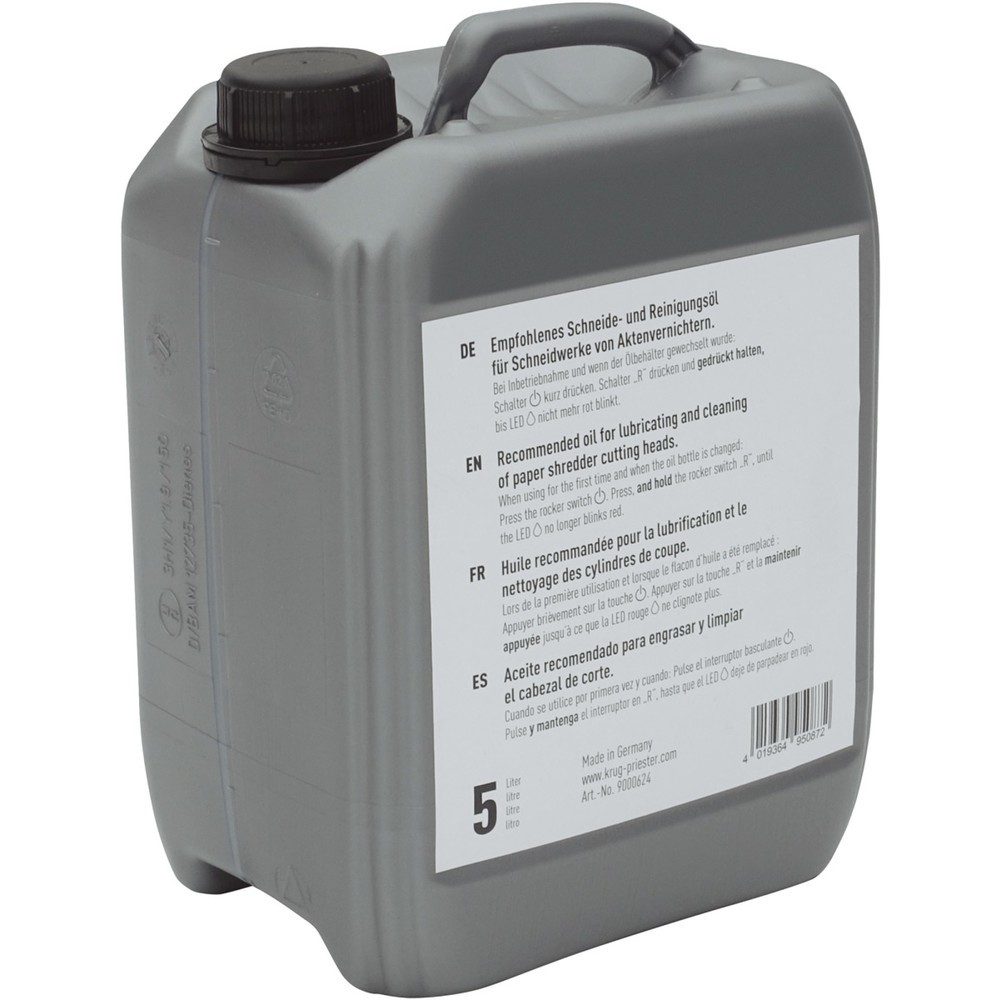 1 Kanister Spezialöl für IDEAL Aktenvernichter (5 Liter)