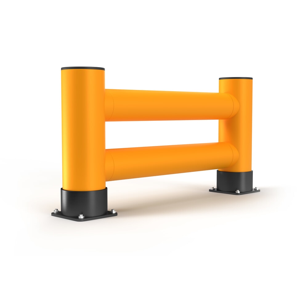 A.M.P.E.R.E. Regalendschutz Rack Mammut®, Doppelplanke, Länge 1.200 mm