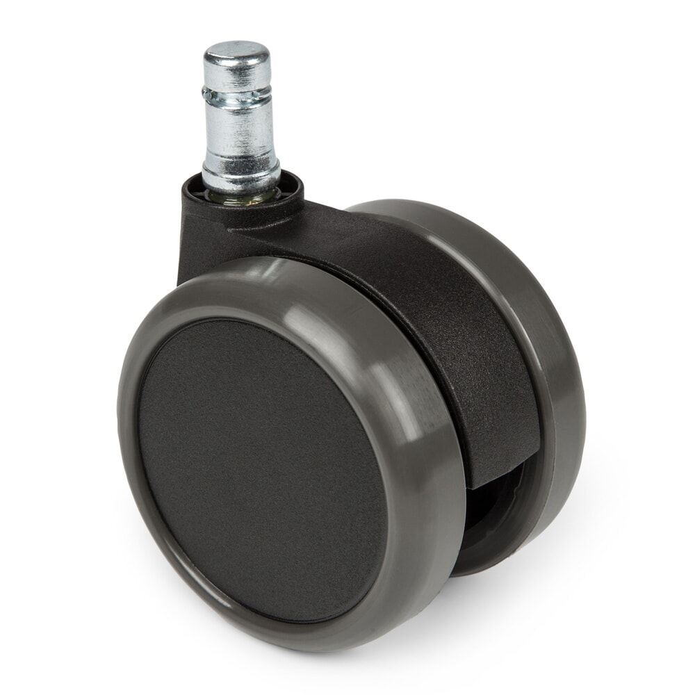 hjh OFFICE 5x Hartbodenrollen ROLO 11 mm / 65 mm Büro-Stuhl-Rollen für Hartböden, (5er Pack)