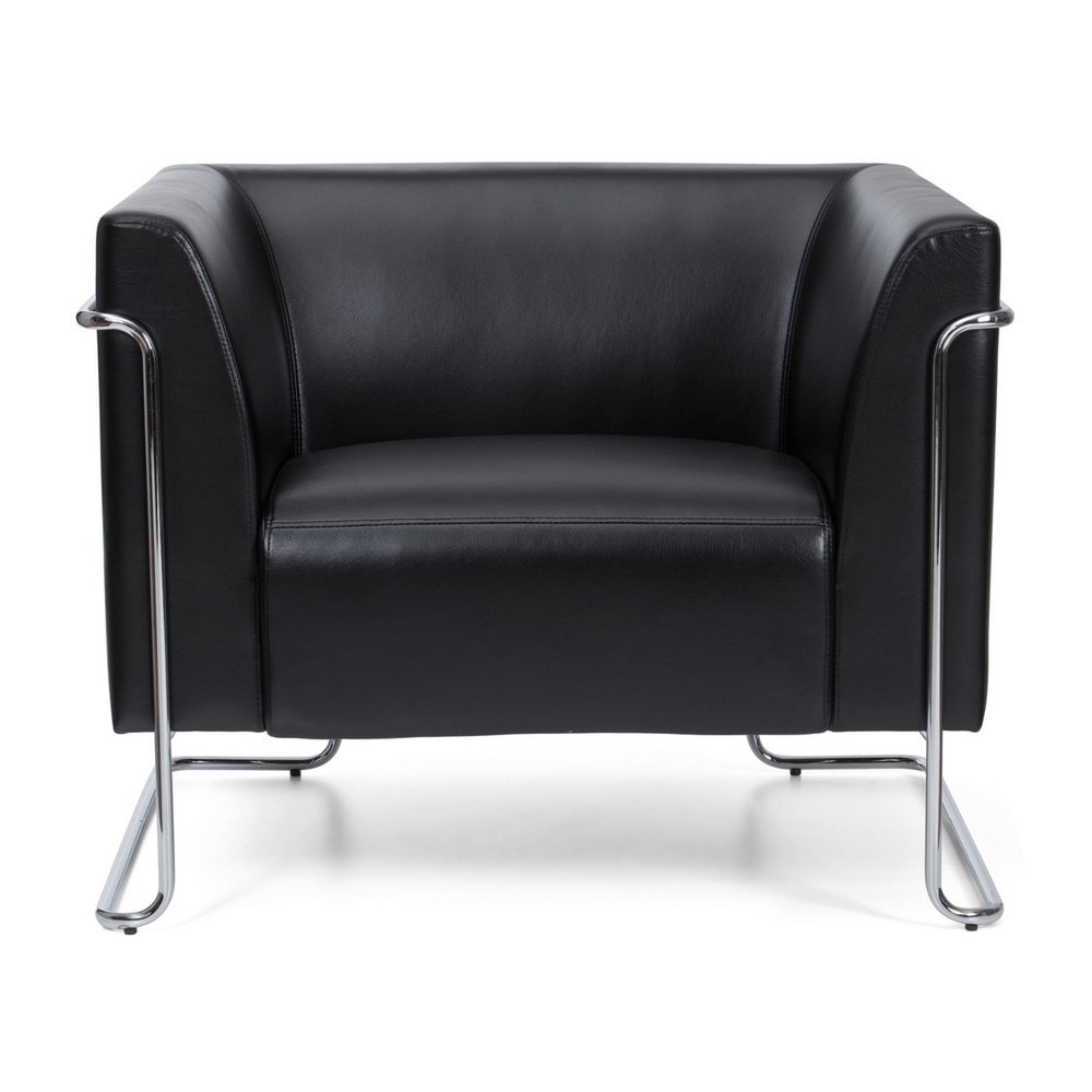 hjh OFFICE Loungesessel CURACAO Kunstleder, 1-Sitzer, schwarz