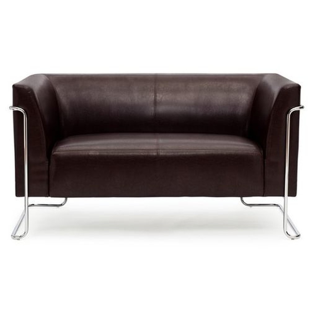 hjh OFFICE Loungesofa CURACAO Kunstleder, 2-Sitzer, braun