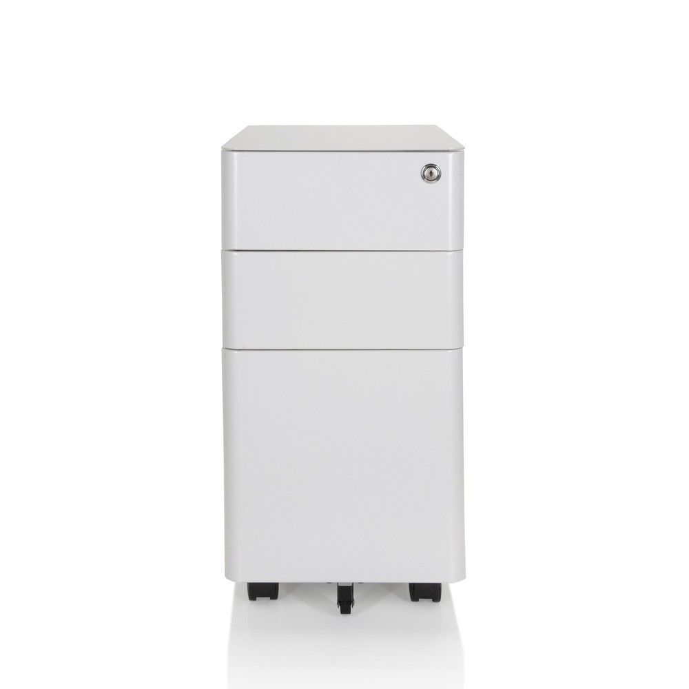 hjh OFFICE Rollcontainer COLOR I Metall, weiss
