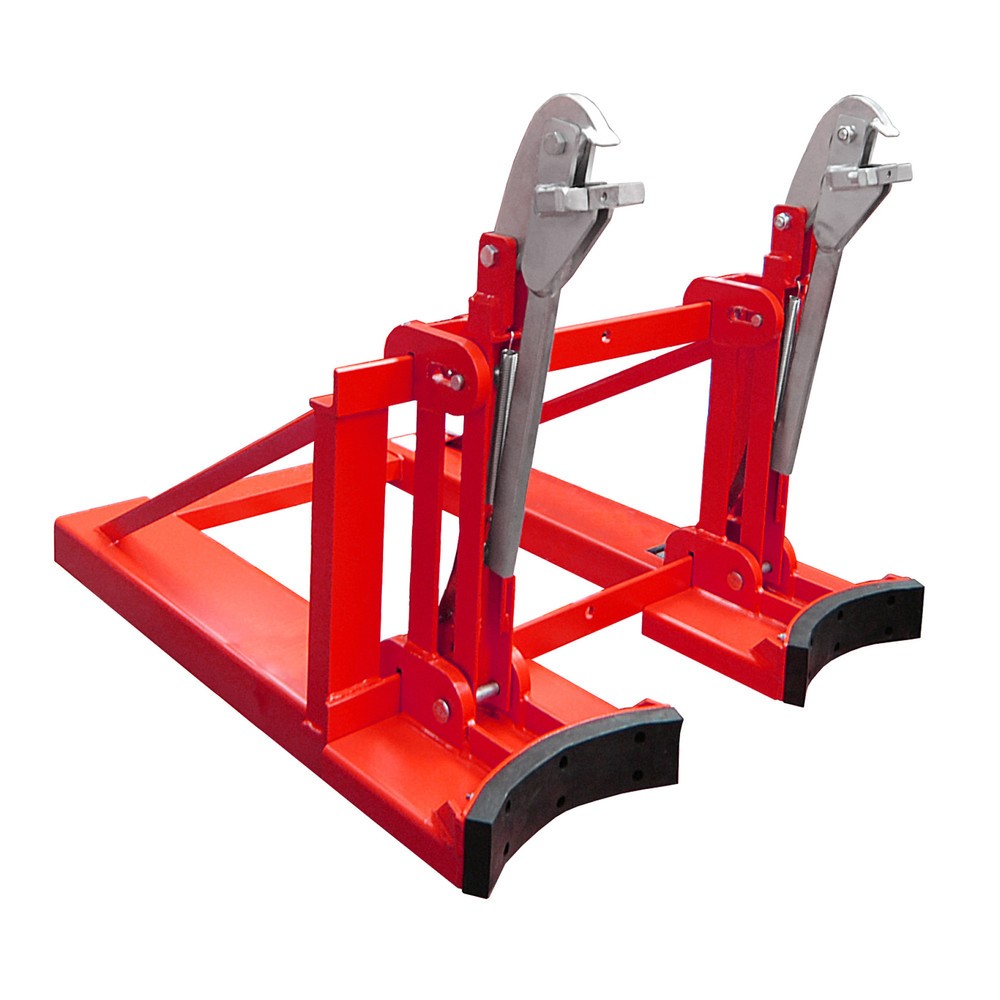 Bauer® Fassgreifer RS für verschiedene Fässer geeignet, Stapleranbau, lackiert, Feuerrot