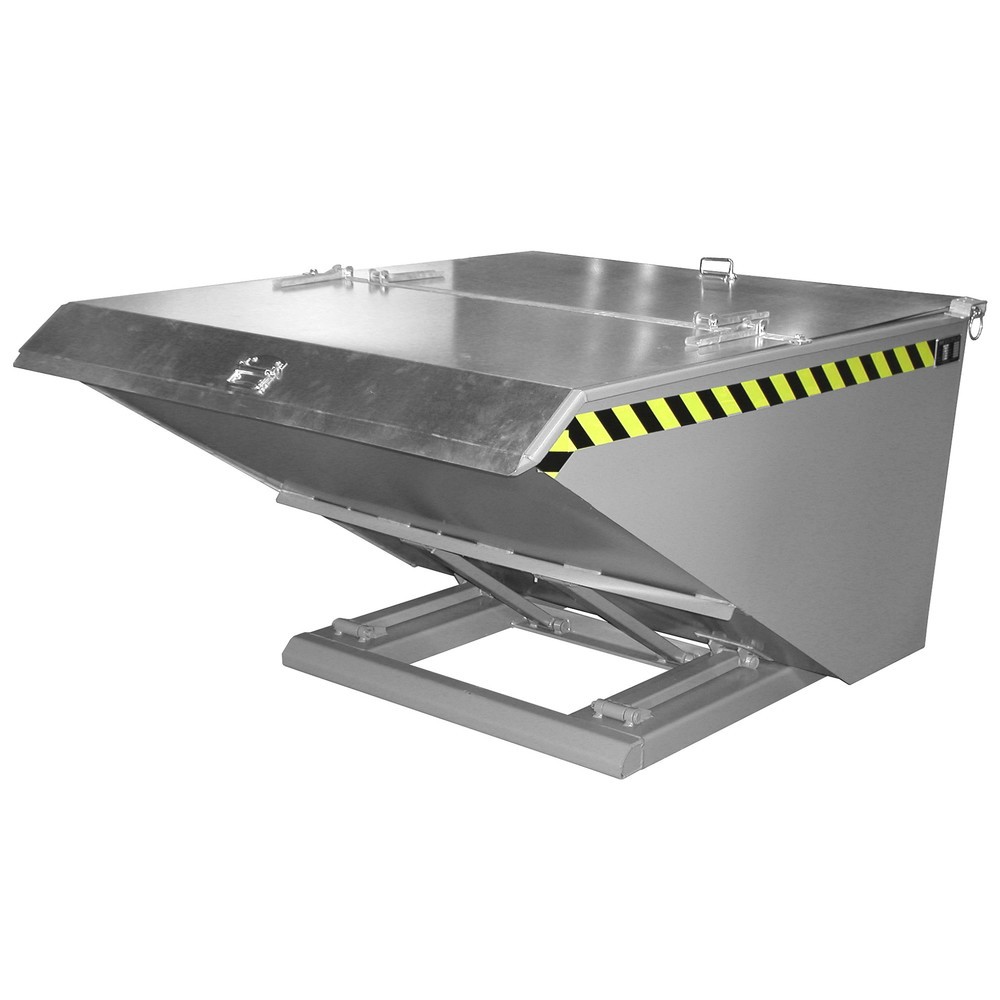 Bauer® Kippbehälter NK 100, lackiert, Mausgrau