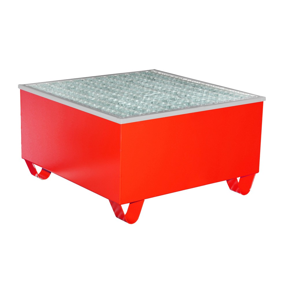 Bauer® Auffangwanne aus Stahl AW-1/PE, lackiert, Feuerrot