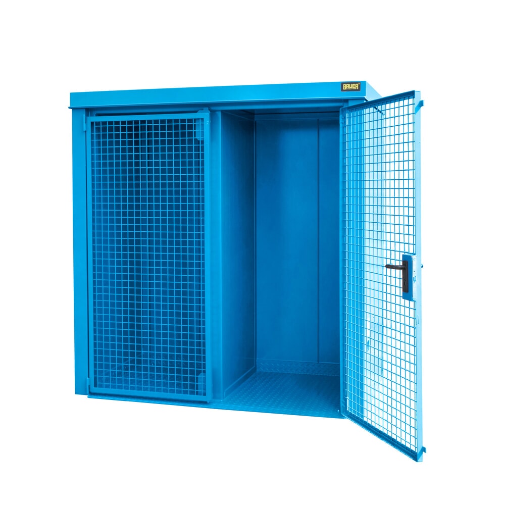 Bauer® Gasflaschen-Container GFC-B/W M1, lackiert, Lichtblau