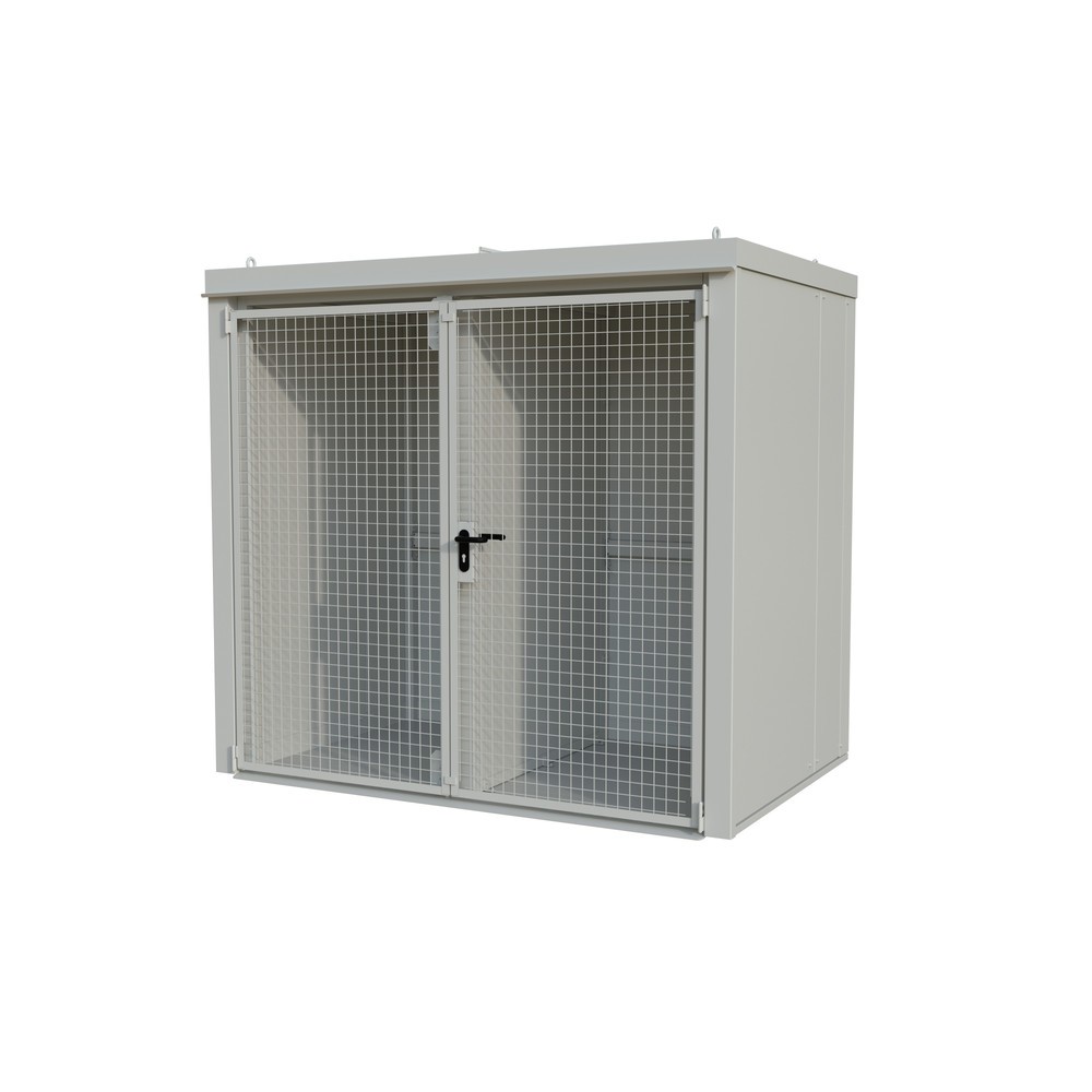 Bauer® Gasflaschen-Container GFC-B/W M3, lackiert, Grauweiss