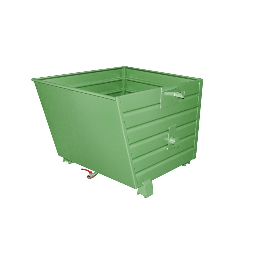 Bauer® Späne-Stapelkipper BSL 90, lackiert, Resedagrün