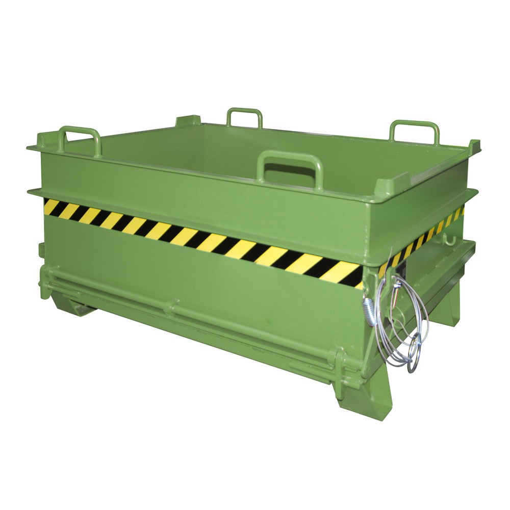 Bauer® Baustoffcontainer BC 500, lackiert, Resedagrün