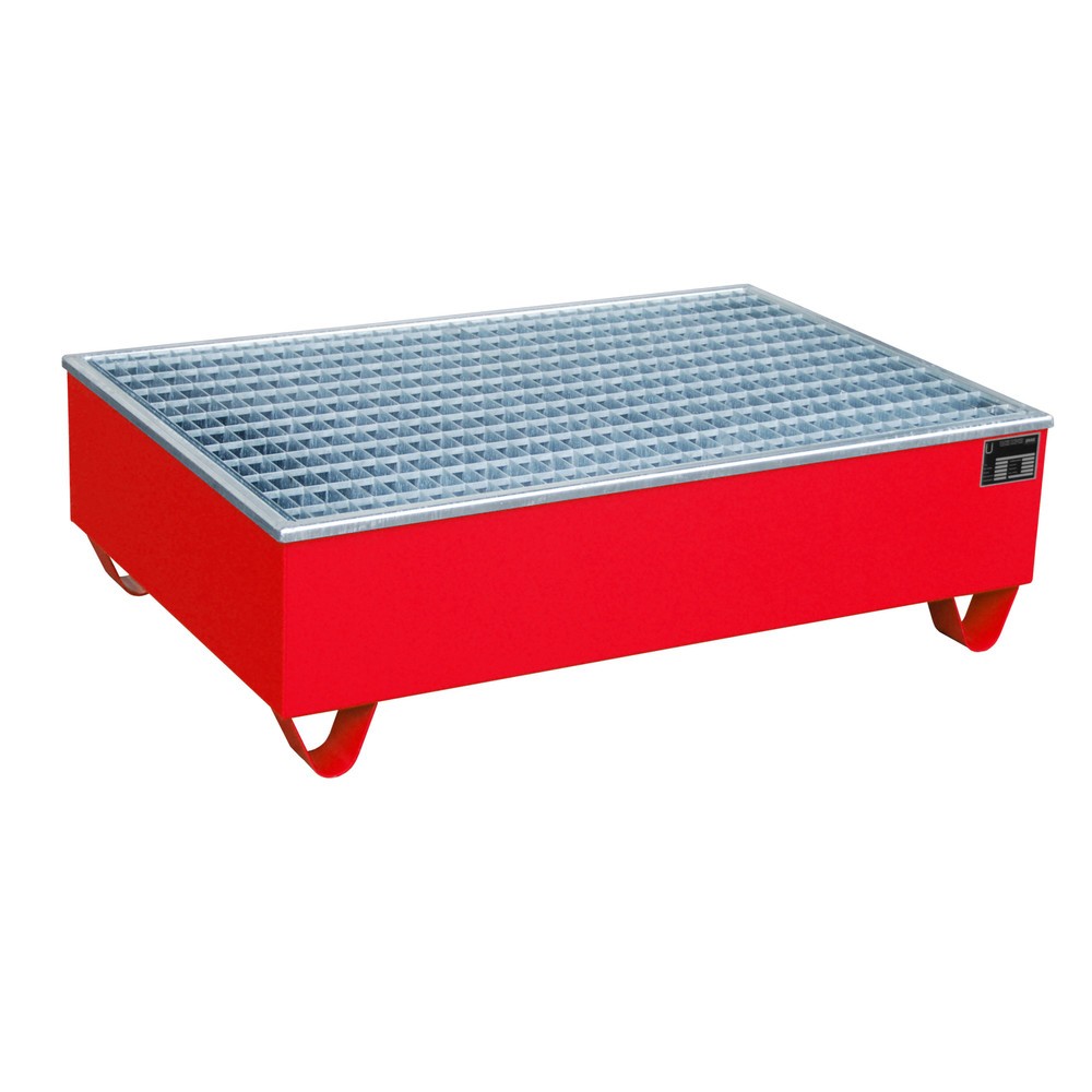 Bauer® Auffangwanne aus Stahl AW-2/PE, lackiert, Feuerrot