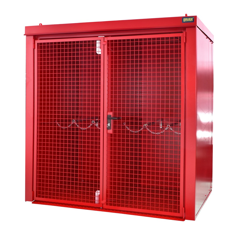 Bauer® Gasflaschen-Container GFC-B/W M2, lackiert, Feuerrot