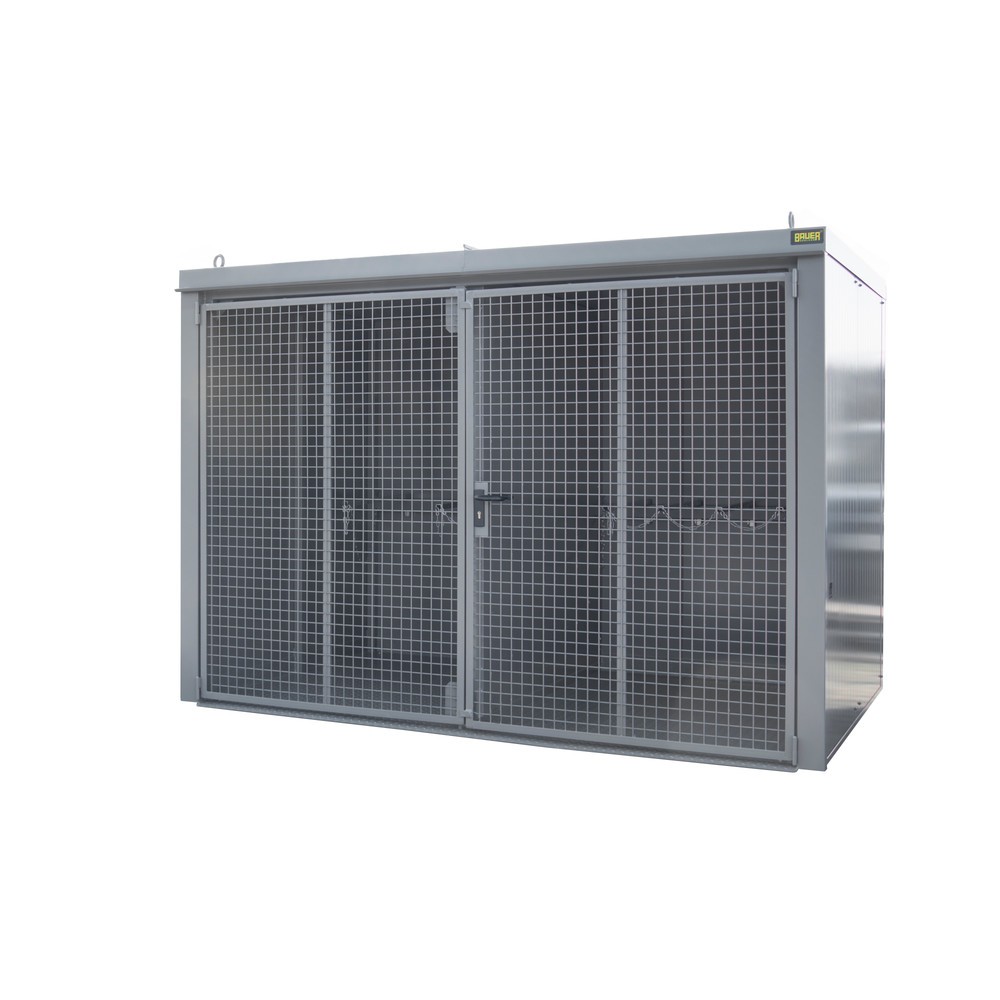 Bauer® Gasflaschen-Container GFC-B/W M5, lackiert, Mausgrau
