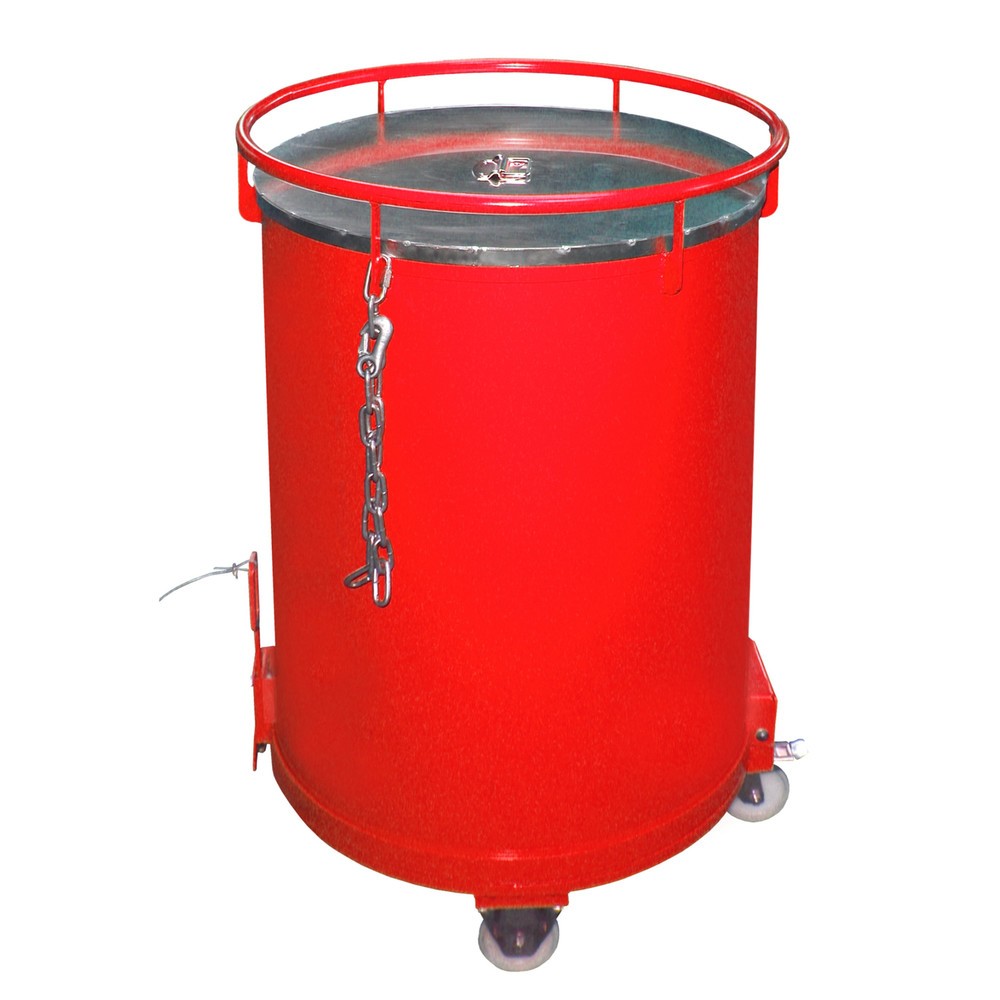 Bauer® Rundbehälter RB 450, lackiert, Feuerrot