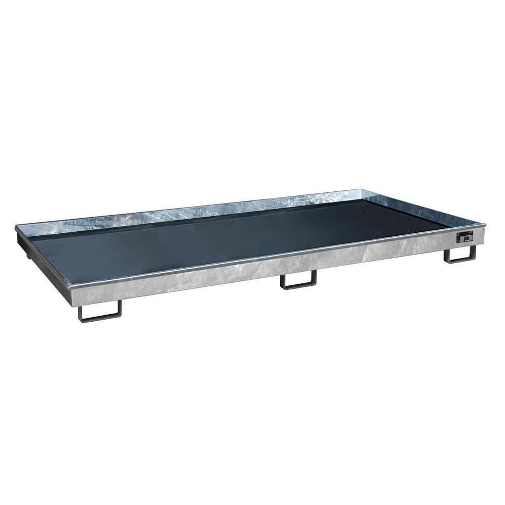 Bauer® Regal-Auffangwanne aus Stahl mit PE-Einsatz RW 2700-1 PE, feuerverzinkt