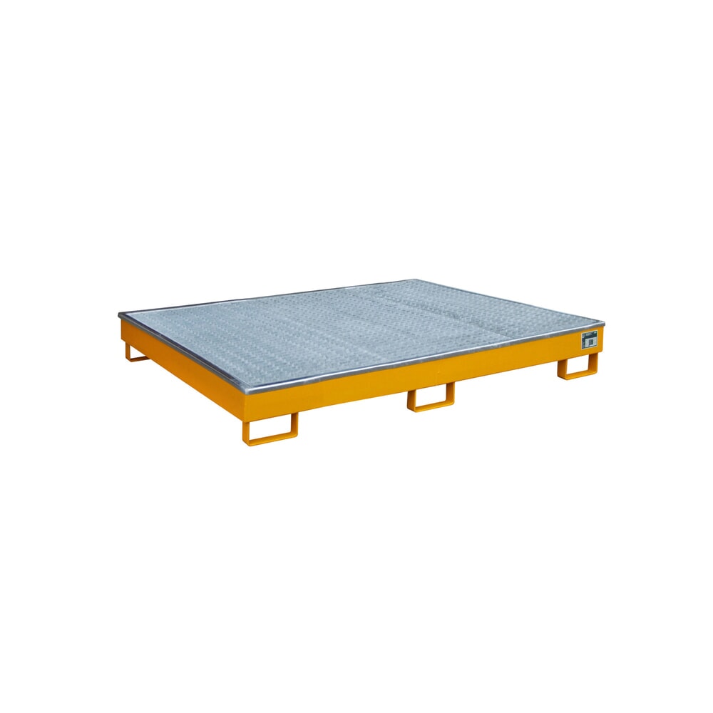Bauer® Regal-Auffangwanne aus Stahl mit PE-Einsatz RW-GR 1800 PE, lackiert, Gelborange
