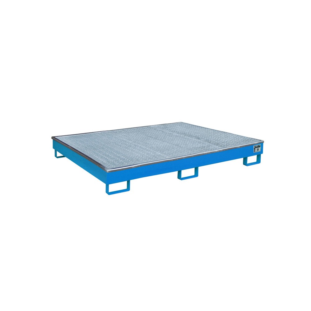 Bauer® Regal-Auffangwanne aus Stahl mit PE-Einsatz RW-GR 1800 PE, lackiert, Lichtblau
