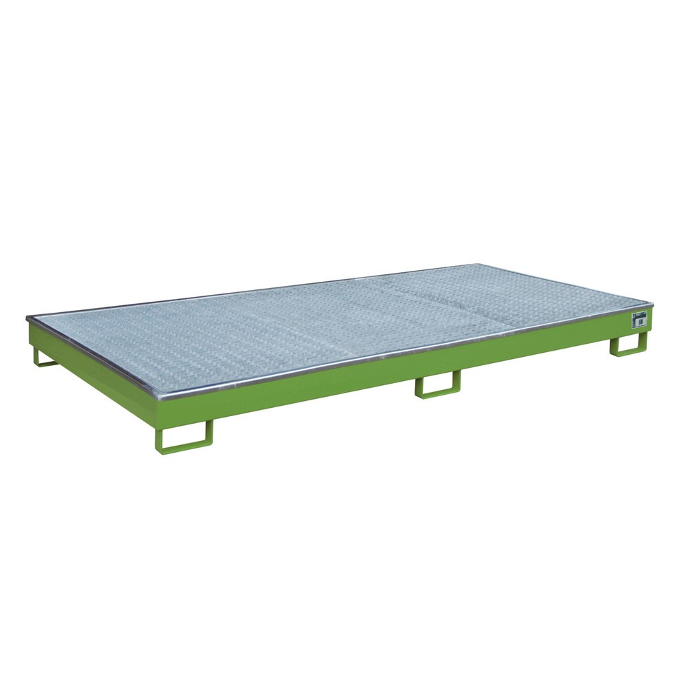 Bauer® Regal-Auffangwanne aus Stahl mit PE-Einsatz RW-GR 2700-1 PE, lackiert, Resedagrün