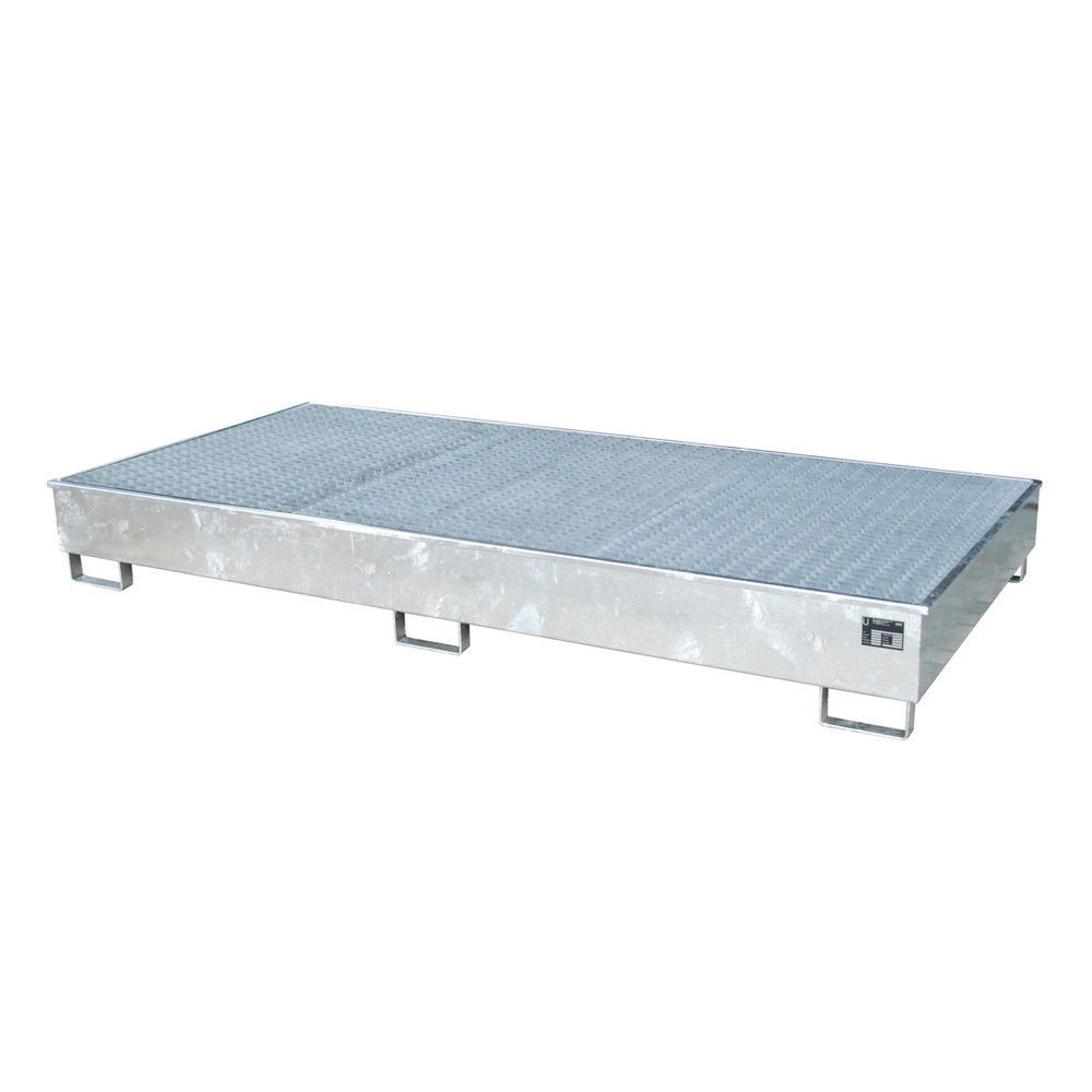 Bauer® Regal-Auffangwanne aus Stahl mit PE-Einsatz RW-GR 2700-2 PE, feuerverzinkt