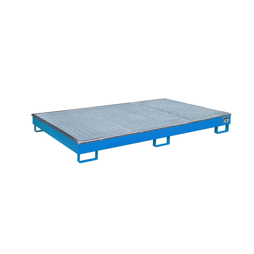 Bauer® Regal-Auffangwanne aus Stahl mit PE-Einsatz RW-GR 2200-1 PE, lackiert, Lichtblau