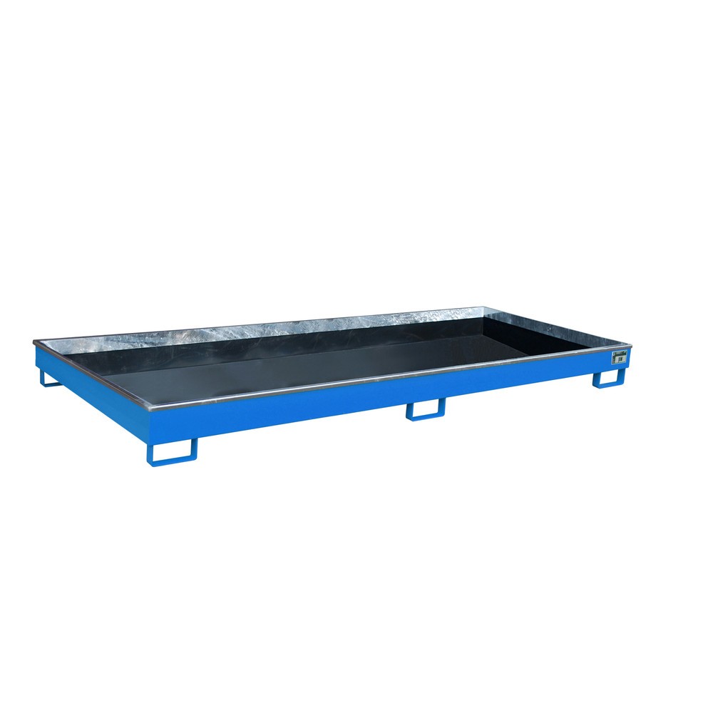 Bauer® Regal-Auffangwanne aus Stahl mit PE-Einsatz RW 3300-1 PE, lackiert, Lichtblau