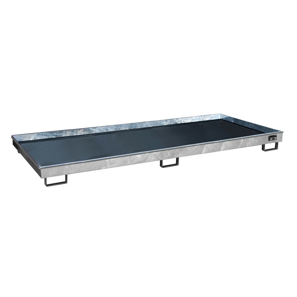 Bauer® Regal-Auffangwanne aus Stahl mit PE-Einsatz RW 3300-1 PE, feuerverzinkt