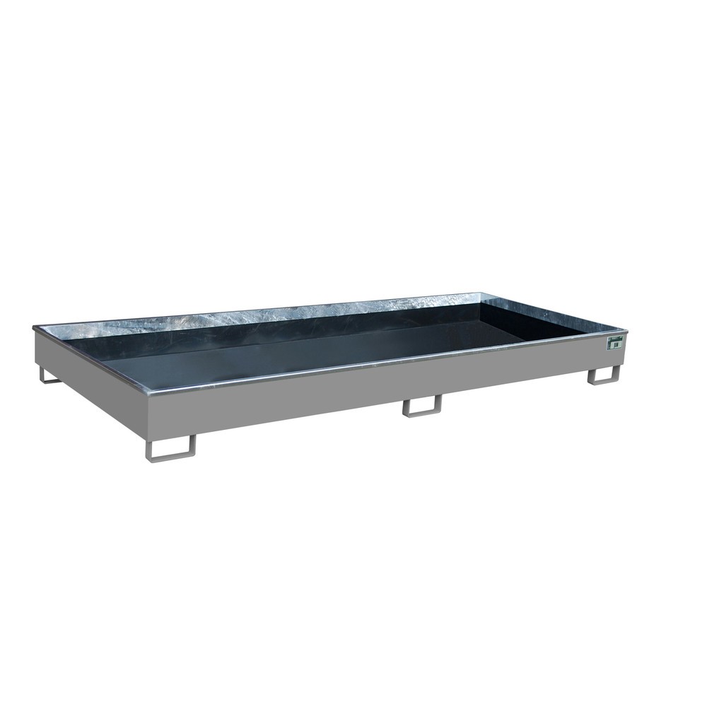 Bauer® Regal-Auffangwanne aus Stahl mit PE-Einsatz RW 3300-2 PE, lackiert, Mausgrau