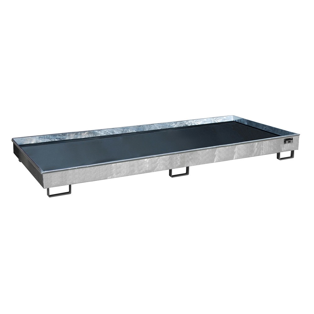 Bauer® Regal-Auffangwanne aus Stahl mit PE-Einsatz RW 3300-2 PE, feuerverzinkt