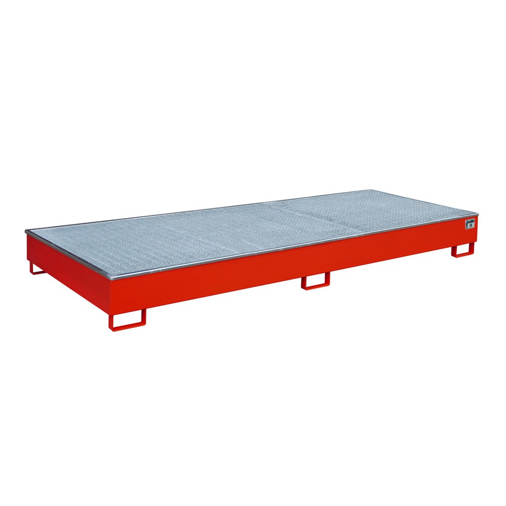 Bauer® Regal-Auffangwanne aus Stahl mit PE-Einsatz RW-GR 3300-2 PE, lackiert, Feuerrot